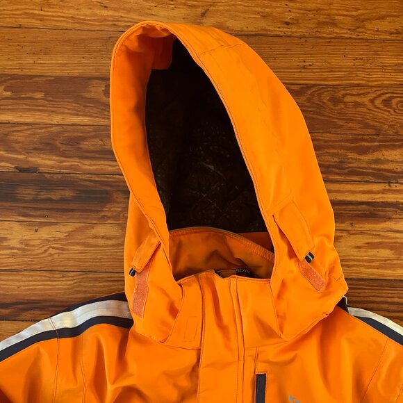 Karbon Ski Snowboard Jacket Boy Size 14 Edmund High Performance Insulated Orange - Picture 4 of 14
